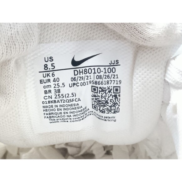 Nike Air Max 90 Shoes Women's Size 8.5 Triple White Sneakers - Picture 5 of 9